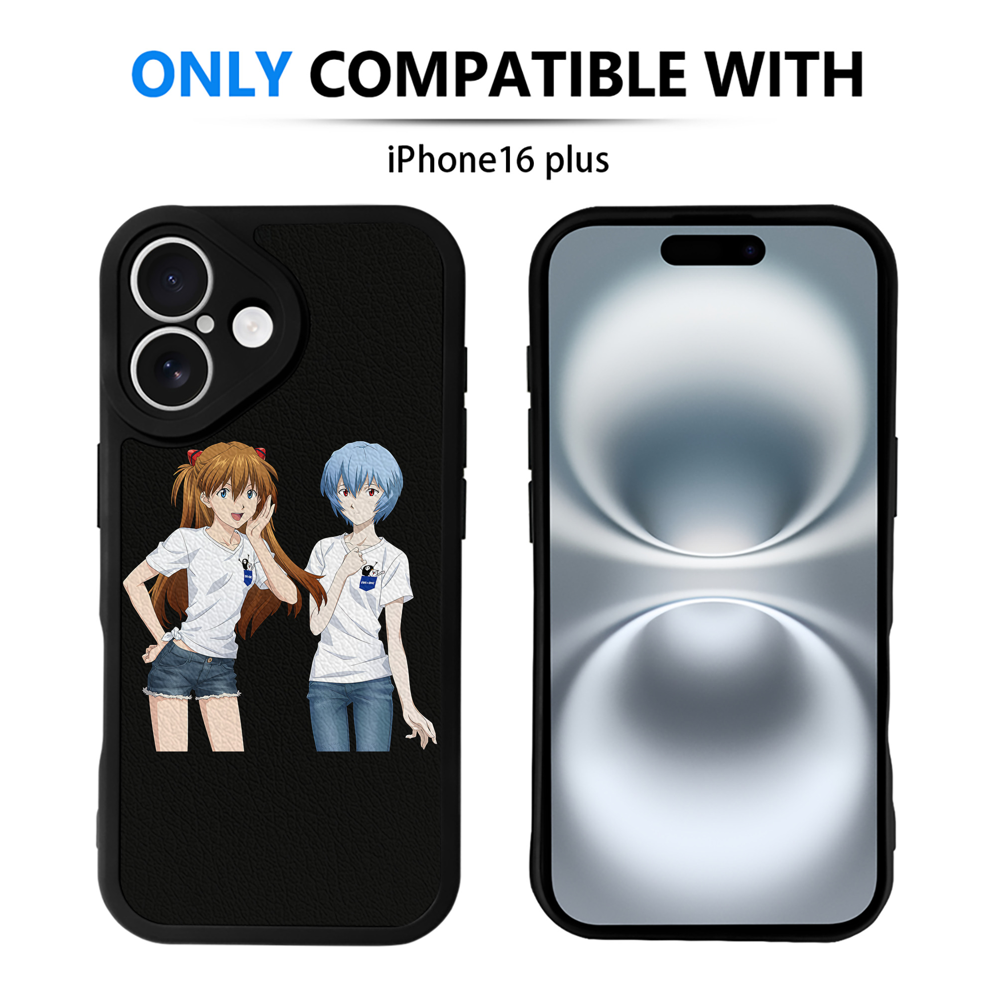 （画像用） EVA 新世紀エヴァンゲリオン 【iPhone 16シリーズ対応】シリコンスマホケース（レザー調） 材質：シリコン